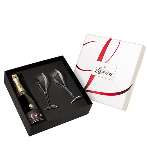 Champagne Lanson Le Rosé Brut NV Gift Set – Great Domaines